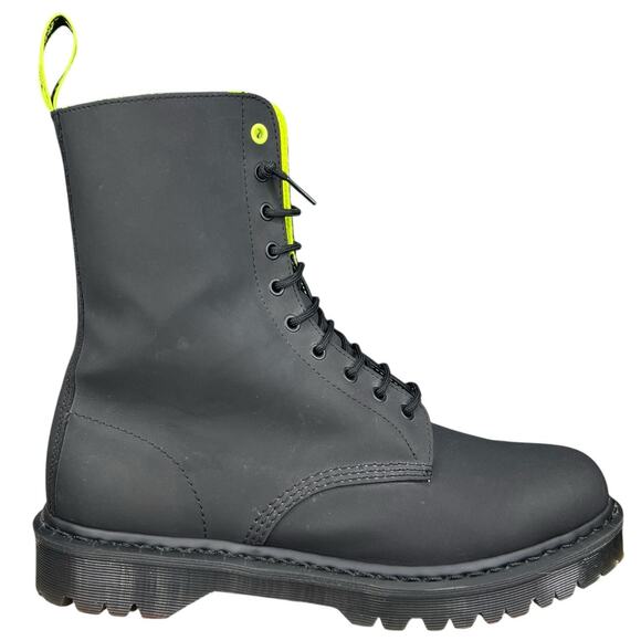 Dr. Martens Men's 1490 Alt Black Vegan Combat Boots Size US 14